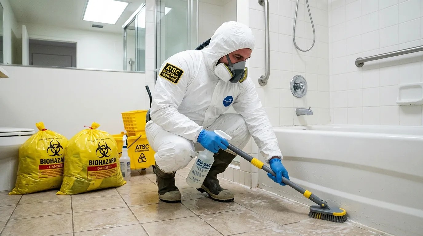 Decontamination equipment deployed for Blood Cleanup in Muncie